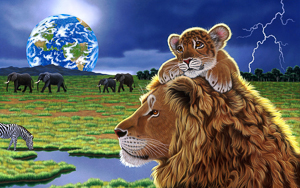 Wallpaper Gatti - Leoni - Tigri