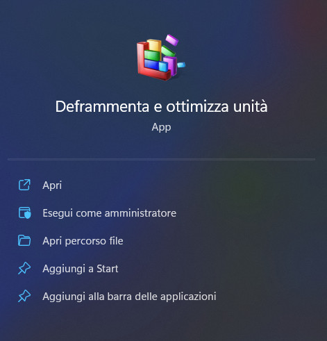 deframmentazione dischi
