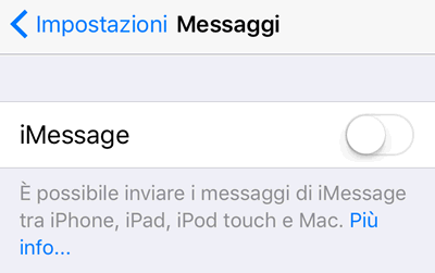 imassage off