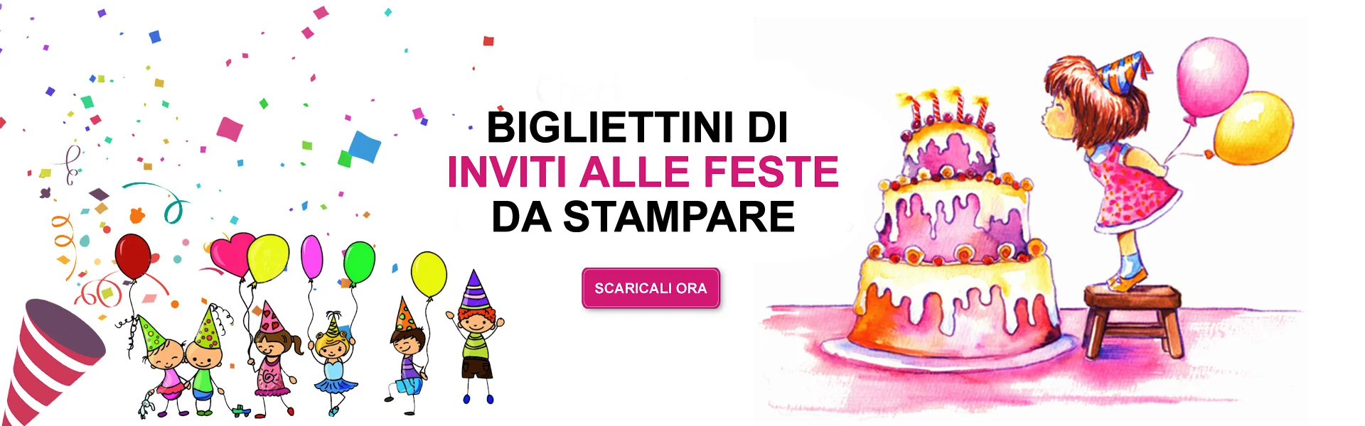 Biglietti inviti alle Feste da stampare